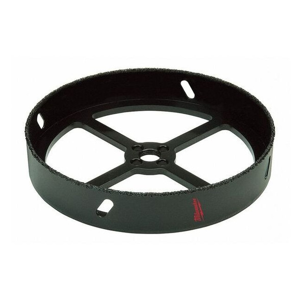 6-3/8" Recessed Light Carbide Grit Hole Saw with Pilot Bit