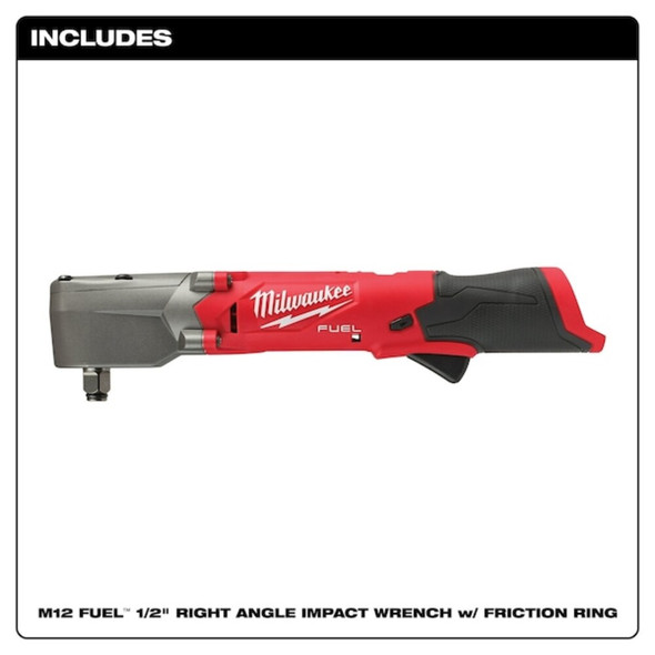 M12 FUEL 1-2 in. Right Angle Impact Wrench with Friction Ring (Bare Tool)  2565-20