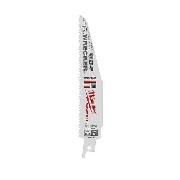 The WRECKER Multi-Material SAWZALL Blade 6" 7/11TPI 25pk