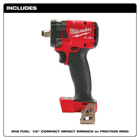 M18 FUEL 1-2 in. Compact Impact Wrench with Friction Ring (Tool Only)  2855-20