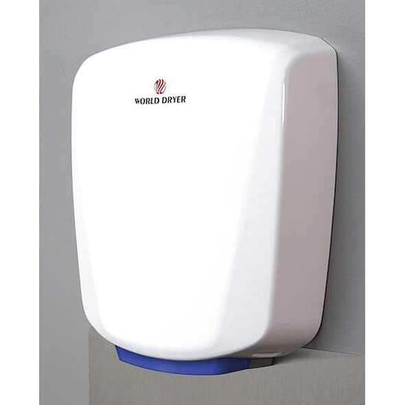 Automatic Hand Dryer, 8 sec Dry, 69 dB, 120V AC; 208V AC; 240V AC; 277V AC, White, Epoxy