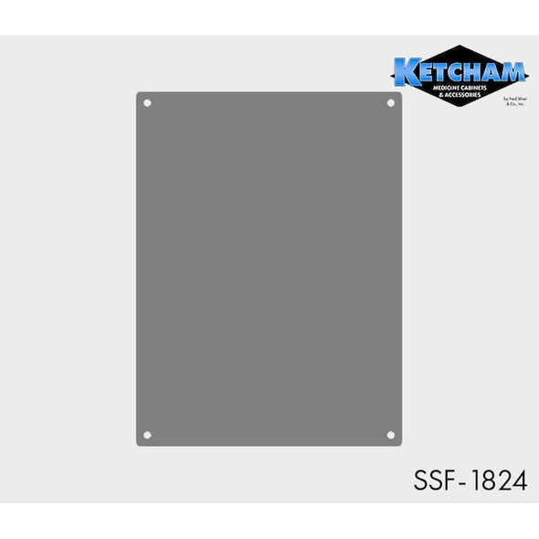 Ketcham 18" x 24" Stainless Steel Washroom Mirror SSF-1824