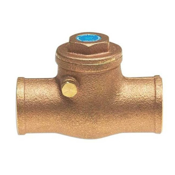 Milwaukee Valve 1" Sweat Low Lead Bronze Spring Check Valve UP1509 1