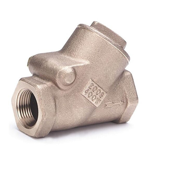 Check Valve, 508 Series, Y Swing, 1 in, FNPT x FNPT, Bronze Body