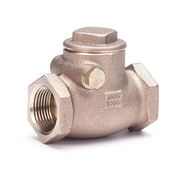 Swing Check Valve, 515 Series, 1 in, FNPT x FNPT, Bronze, Inline