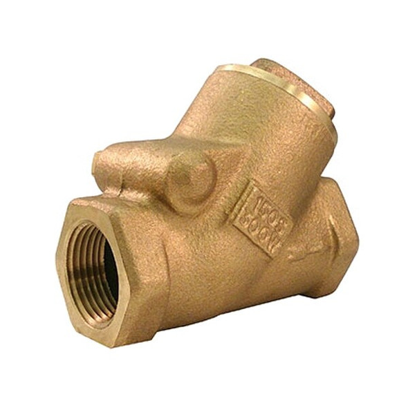 Milwaukee Valve 1-1/4" FNPT Bronze Swing Y Check Valve 515Y 1 1/4