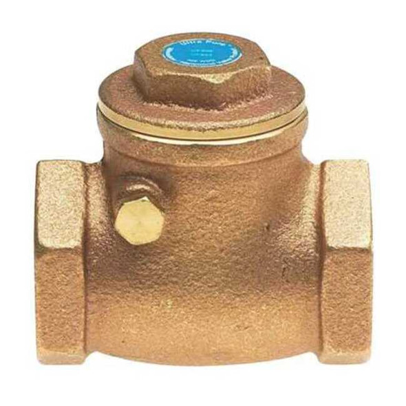 Milwaukee Valve 1-1/2" Threaded Low Lead Brass Swing Check Valve UP0967000112