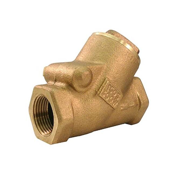 Milwaukee Valve Swing Y Check Valve,3.6875 in Overall L 515Y 1"