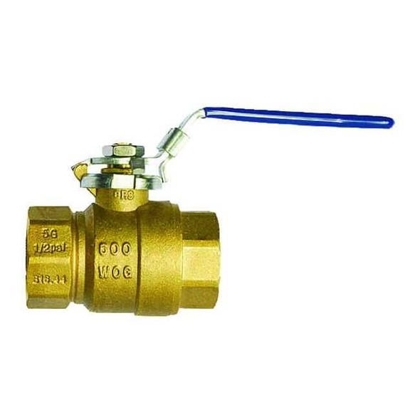 Milwaukee Valve 1/2" FNPT Brass Ball Valve Inline 1/2" BA-475BLL