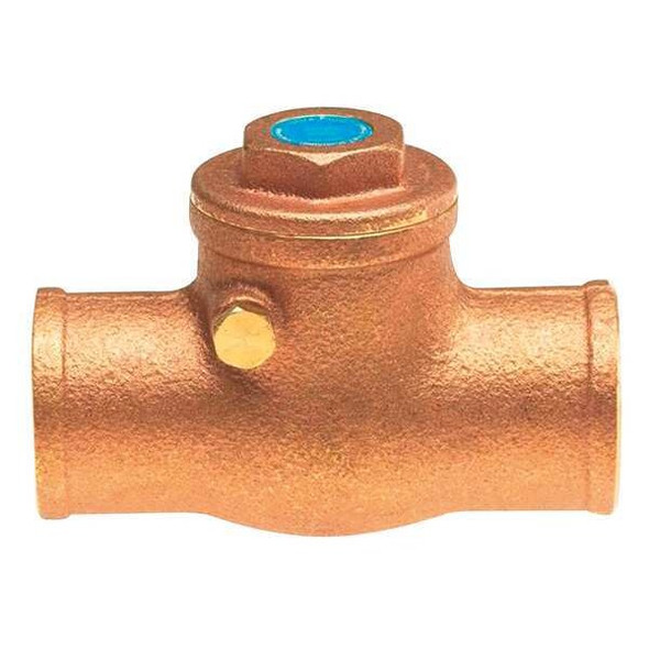 Milwaukee Valve 1/2" Solder Low Lead Brass Swing Check Valve UP0968000012