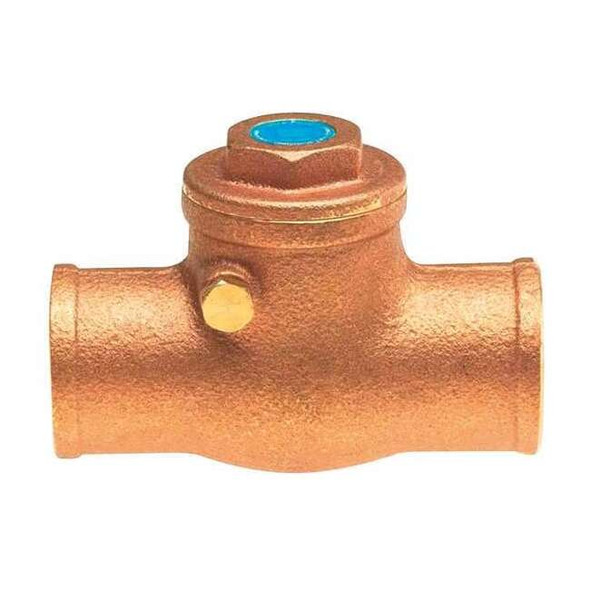 Milwaukee Valve 3/4" Solder Low Lead Brass Swing Check Valve UP0968000034