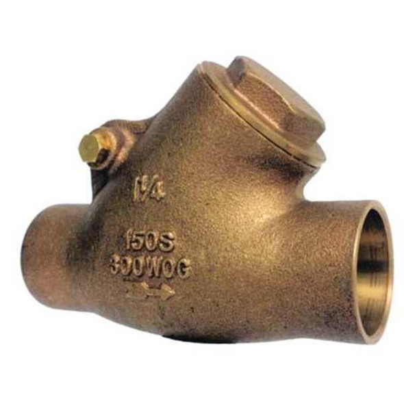 Milwaukee Valve 1" Solder Bronze Swing Y Check Valve 1509Y 1"