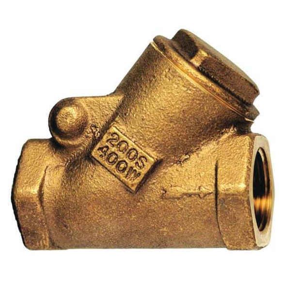 Milwaukee Valve Swing Y Check Valve,3 in Overall L 509Y 3/4 Milwaukee Valve Swing Y Check Valve,3 in Overall L 509Y 3/4