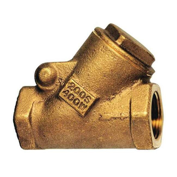 Milwaukee Valve Swing Y Check Valve,2.625 in Overall L 509Y 1/2"