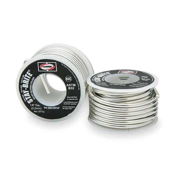 Harris Solid Wire Solder,Lead Free,430 F SB61/2POP