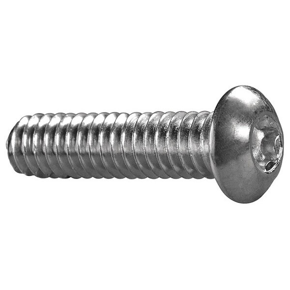 #10-24 x 1-1/4 in Torx Button Machine Screw, Zinc Plated Steel, 50 PK