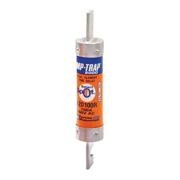 Mersen UL Class Fuse, RK1 Class, Time-Delay, 100A, 250V AC, Indicating A2D100R