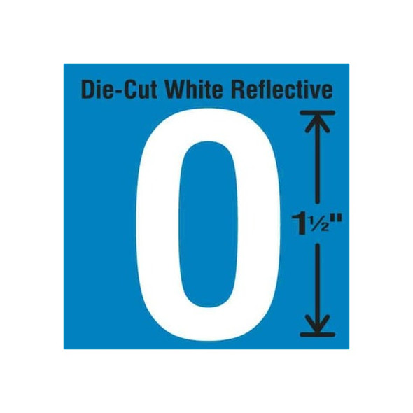 Stranco LetterLabel,Vinyl,1-1/2inH,7/8inW,PK5 DWR-1.5-O-5