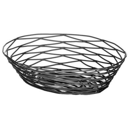 Tablecraft Artisian Basket, Oval, Black Metal,PK6 BK17409