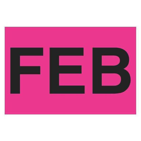 Tape Logic Label,Month,FEB,2x3" DL6721 Tape Logic Label,Month,FEB,2x3" DL6721