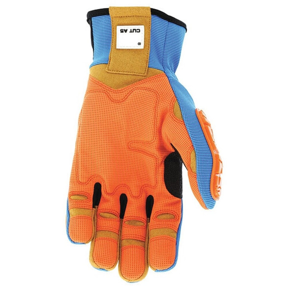 FF2931 Mechanics Gloves, Synthetic Leather Palm, Spandex Back, 2XL, Beige-Blue  FF2931XXL