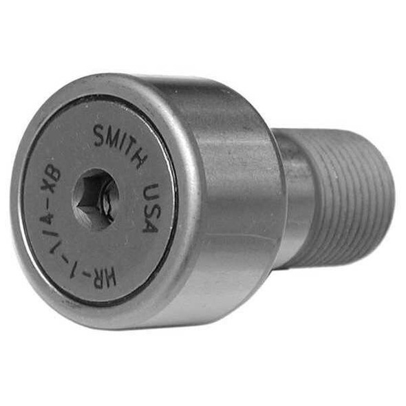 Smith Bearing Cam Follower,Crowned,Heavy Stud,Hex Sock HR-1-3/8-XBC
