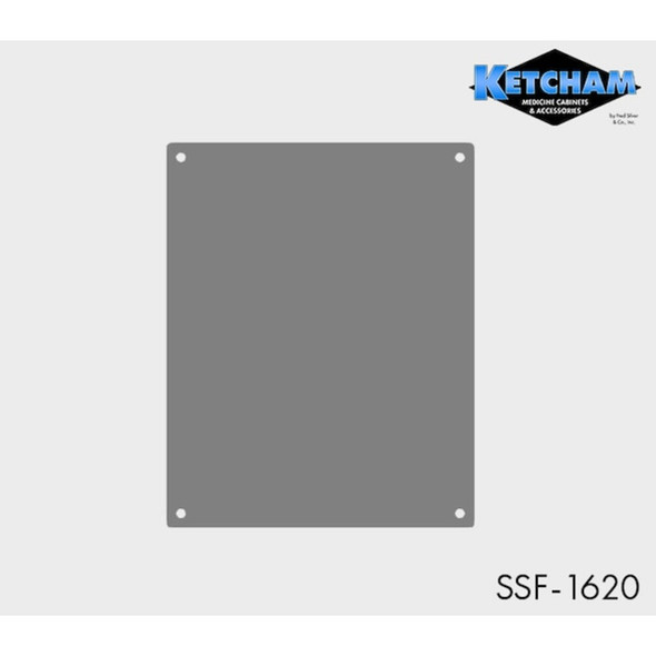 Ketcham 16" x 20" Stainless Steel Washroom Mirror SSF-1620