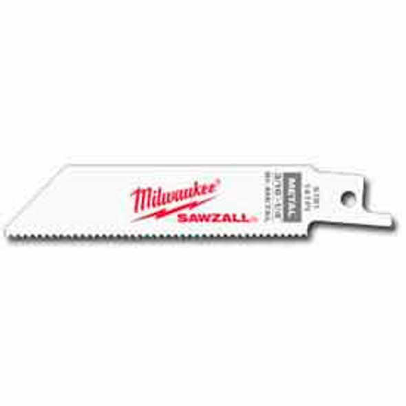 Milwaukee 48-00-5182 6"" 14 TPI SAWZALL Blade (5 Pack)