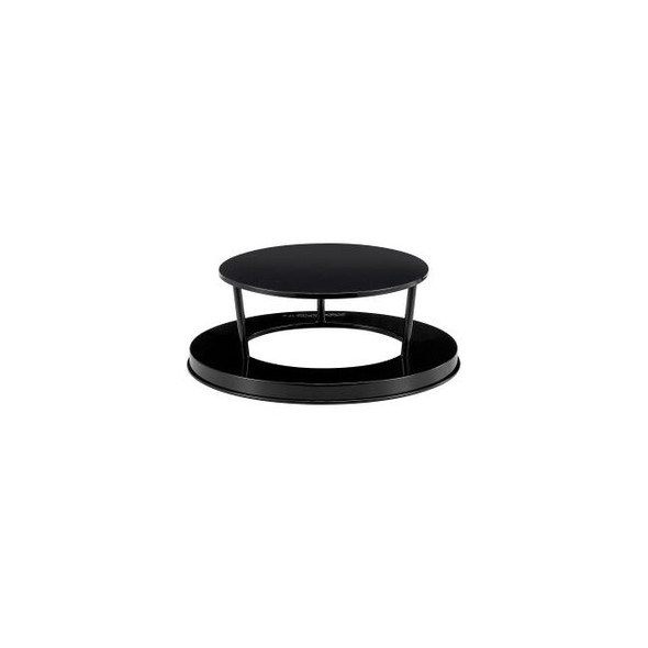Steel Rain Bonnet Lid for Global Industrial 24 Gallon Slatted Trash Can Black