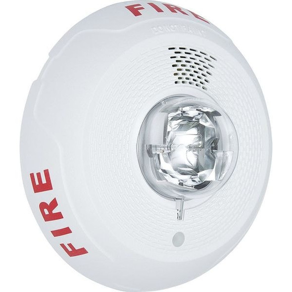 System Sensor Horn Strobe,Marked Fire,Wall or Ceiling PC4WL