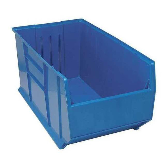 Storage Bin, Polypropylene, Blue, 17 1/2 in H, 19 7/8 in W, 35 7/8 in L