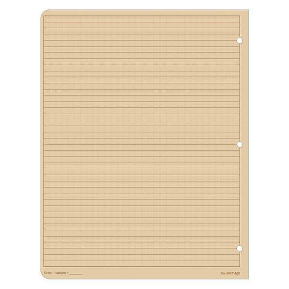 Rite in the Rain Loose Leaf Paper, All Weather,Brown,PK100 982T-MX