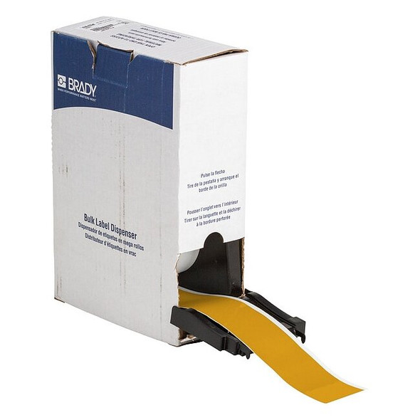 Brady ContinuousLabelStock,Yellow,Gloss,2inW BM7C-2000-584-YL
