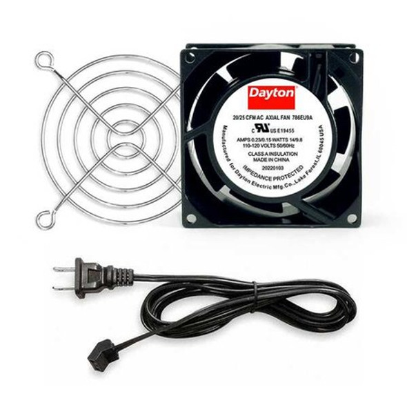 Dayton Axial Fan Kit,3 1/8 in H,1 1/2 in D 786EU9 Dayton Axial Fan Kit,3 1/8 in H,1 1/2 in D 786EU9