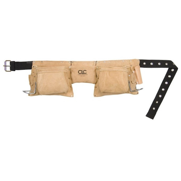 Clc Work Gear Tool Apron, Tool Belt, Tan, Leather, 12 Pockets 527X