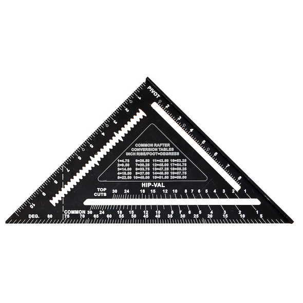 Johnson Level & Tool Rafter Square,Aluminum,12 in. 1904-1200