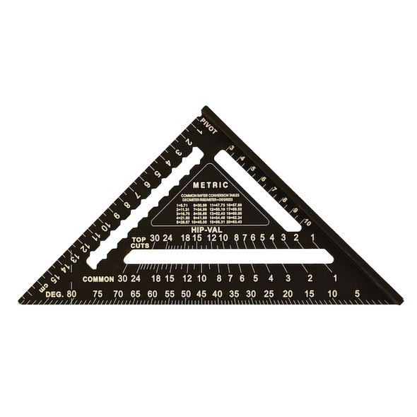 Johnson Level & Tool Rafter Square,Aluminum,18cm 1956-1800