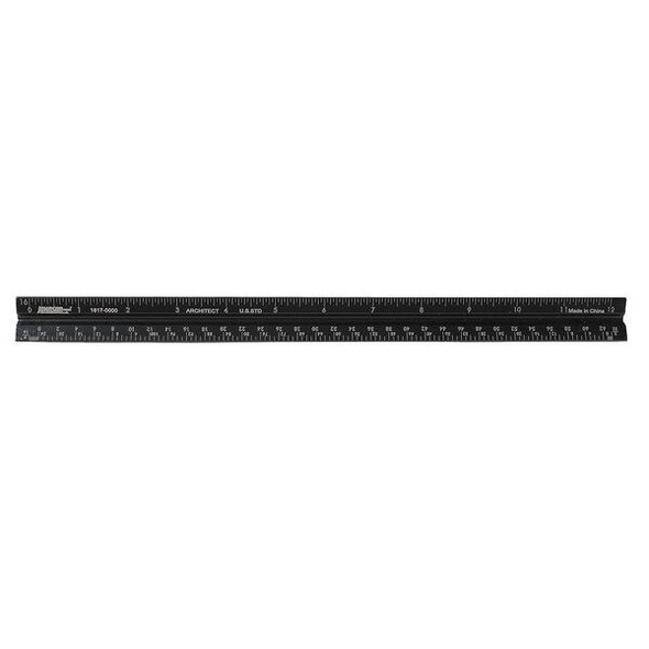 Johnson Level & Tool Architects Rule,Alum,in Graduations,12 L 1817-0000