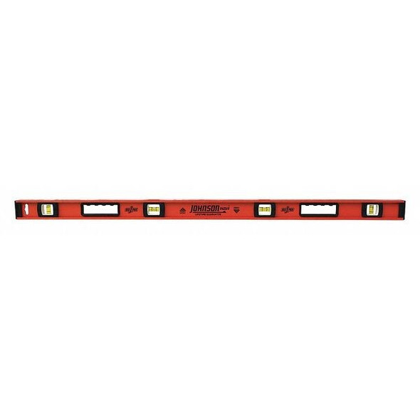 Johnson Level & Tool I-Beam Level,Number of Vials 4,48 in. L 1253-4800