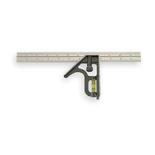 Johnson Level & Tool Combination Square,12 In,Zinc Head 400