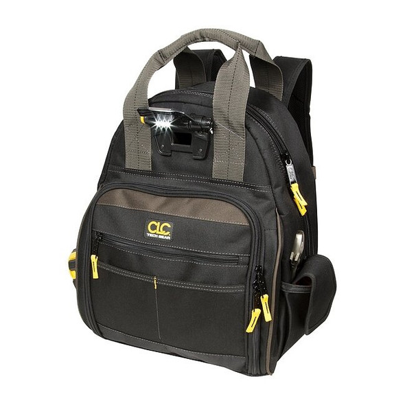 Clc Work Gear Tool Backpack, Black, Polyester, 53 Pockets L255