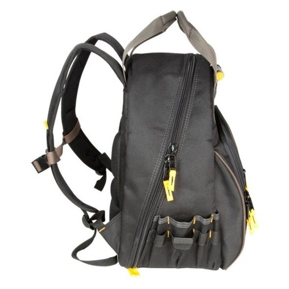 Clc Work Gear Tool Backpack, Black, Polyester, 17 Pockets L255