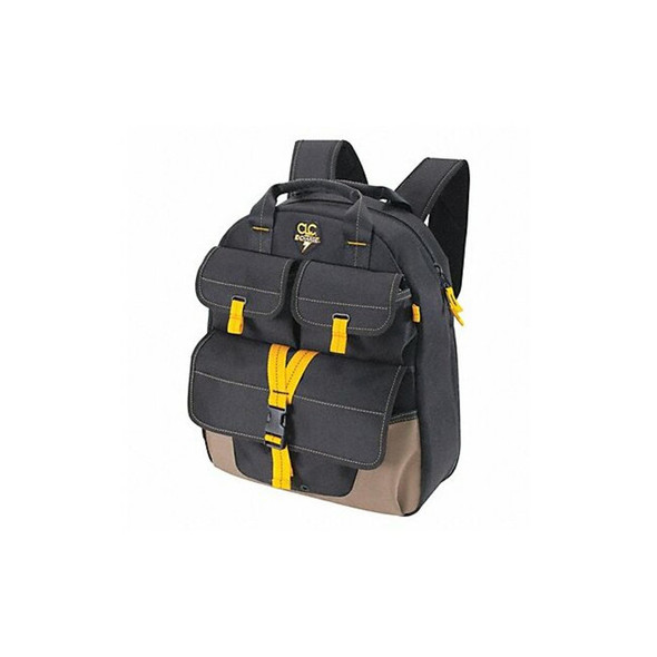 Clc Work Gear Tool Backpack, Black, Polyester, 23 Pockets ECP135