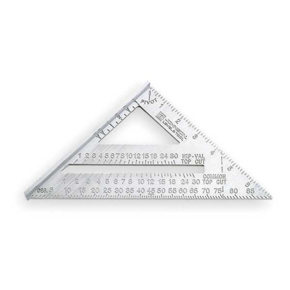 Johnson Level & Tool Rafter Angle Square,7 In,Aluminum RAS-1B