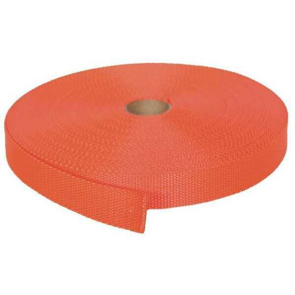Bulk-Strap Webbing,Nylon,3/4" W,Orange N34102OR Bulk-Strap Webbing,Nylon,3/4" W,Orange N34102OR