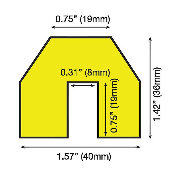 Knuffi Edge Guard,Pentagon,Black/Yellow 60-6820