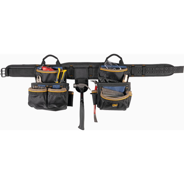 CLC 20-Pocket Ballistic Poly Combo Carpenter Apron (4-Piece) 2605 301437