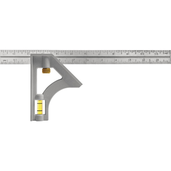 Johnson Level 12 In. English Structo-Cast Combination Square 415