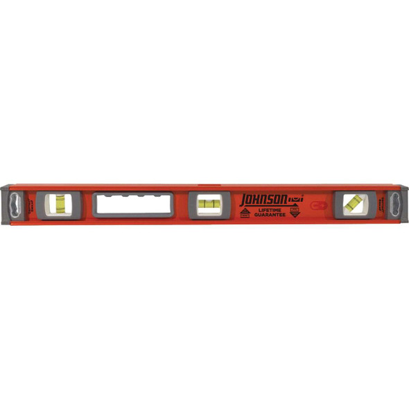 Johnson Level 24 In. Magnetic Heavy-Duty Aluminum I-Beam Level 1254-2400