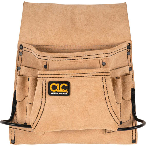 CLC 8-Pocket Suede Leaather Carpenter's Nail & Tool Bag I823X
